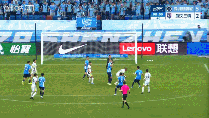 深圳新鹏城5-2大胜武汉三镇，韦斯利、本科维奇